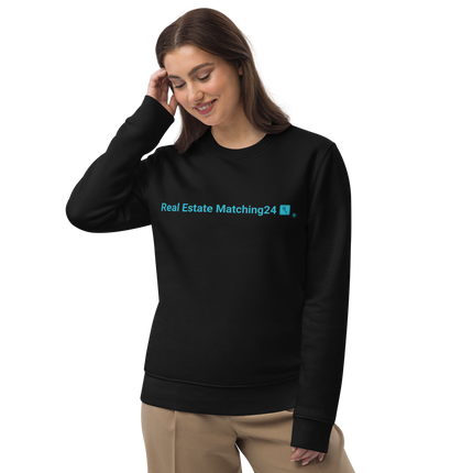 Unisex eco sweatshirt with Real Estate Matching24 Logo