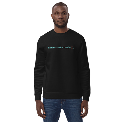 Unisex eco sweatshirt with Real Estate Partner24 Logo