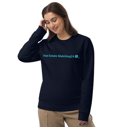 Unisex eco sweatshirt with Real Estate Matching24 Logo
