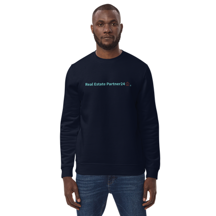 Unisex eco sweatshirt with Real Estate Partner24 Logo