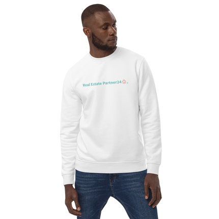 Unisex eco sweatshirt with Real Estate Partner24 Logo
