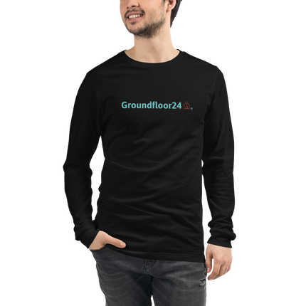 Unisex Long Sleeve Tee with Groundfloor24 Logo