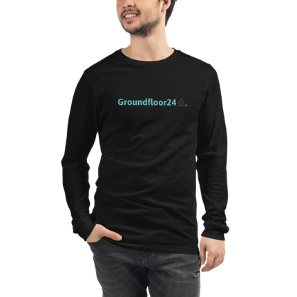Unisex Long Sleeve Tee with Groundfloor24 Logo