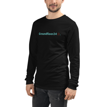 Unisex Long Sleeve Tee with Groundfloor24 Logo