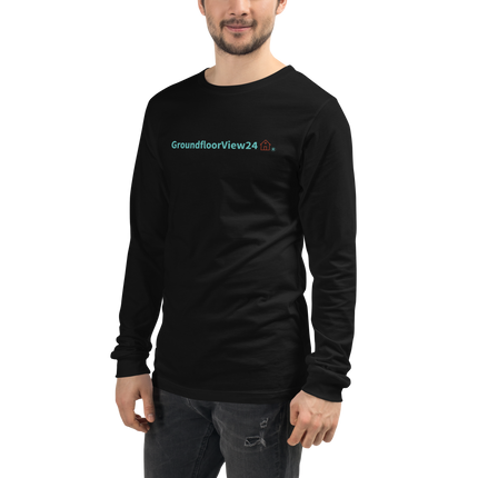 Unisex Long Sleeve Tee Groundfloorview24 with House