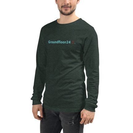 Unisex Long Sleeve Tee with Groundfloor24 Logo
