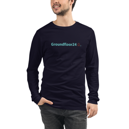 Unisex Long Sleeve Tee with Groundfloor24 Logo