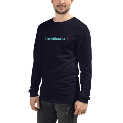 Unisex Long Sleeve Tee with Groundfloor24 Logo