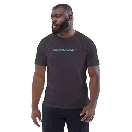 Unisex organic cotton t-shirt Groundfloorview24 with House