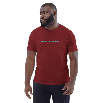 Unisex organic cotton t-shirt with Real Estate Partner24 Logo