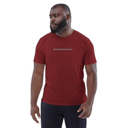 Unisex organic cotton t-shirt with Real Estate Partner24 Logo