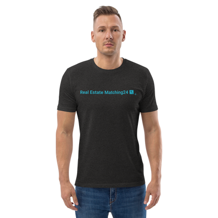 Unisex organic cotton t-shirt with Real Estate Matching24 Logo