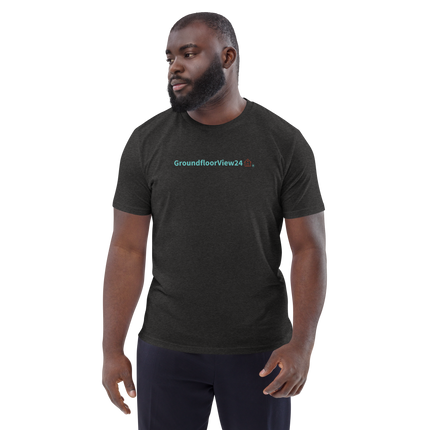 Unisex organic cotton t-shirt Groundfloorview24 with House