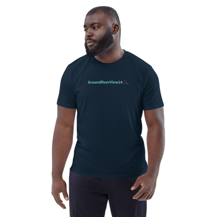 Unisex organic cotton t-shirt Groundfloorview24 with House