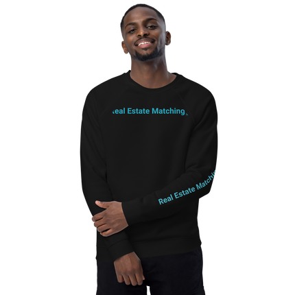 Unisex organic raglan sweatshirt