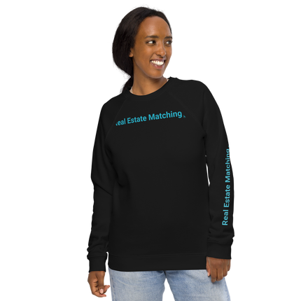Unisex organic raglan sweatshirt