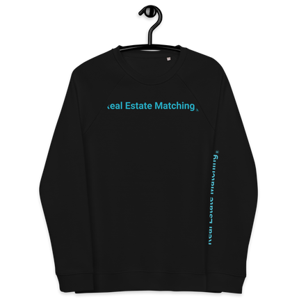 Unisex organic raglan sweatshirt
