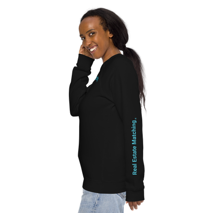 Unisex organic raglan sweatshirt