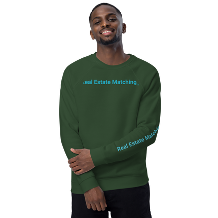 Unisex organic raglan sweatshirt