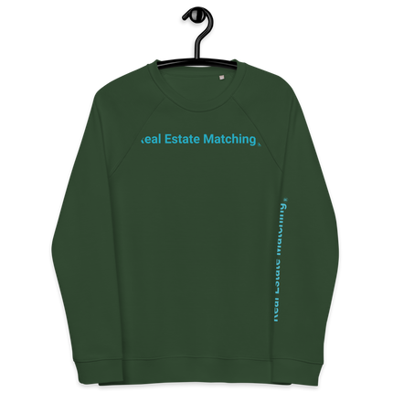 Unisex organic raglan sweatshirt