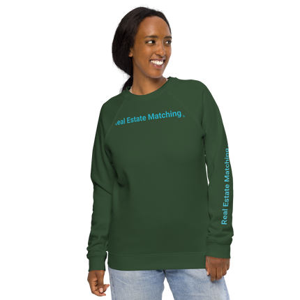 Unisex organic raglan sweatshirt