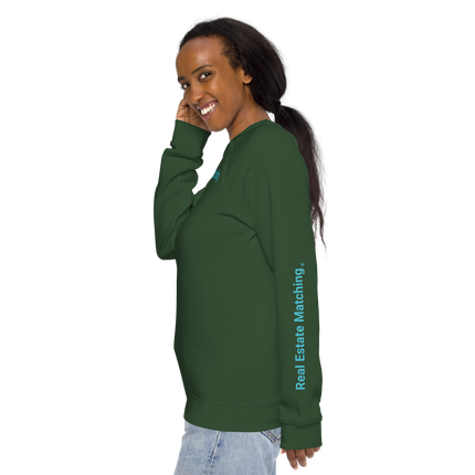 Unisex organic raglan sweatshirt