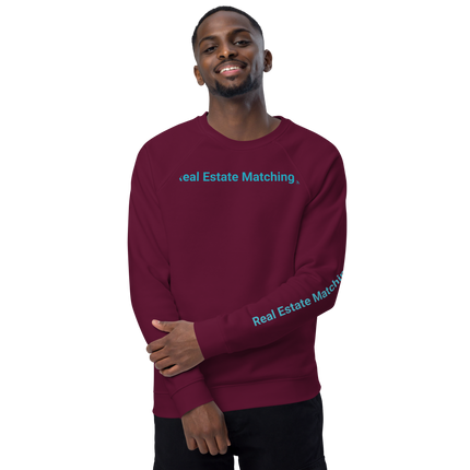 Unisex organic raglan sweatshirt