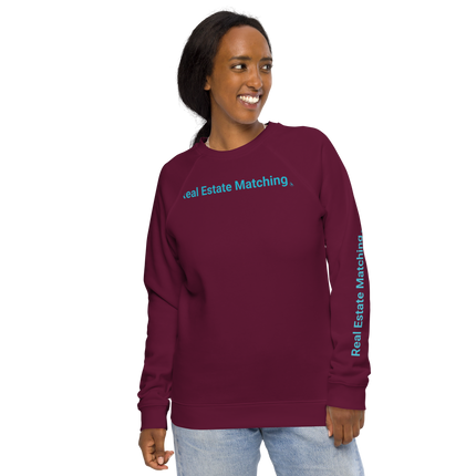 Unisex organic raglan sweatshirt