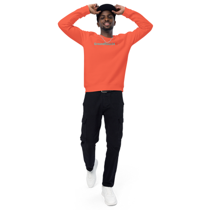 Unisex organic raglan sweatshirt with Groundfloor24 Logo