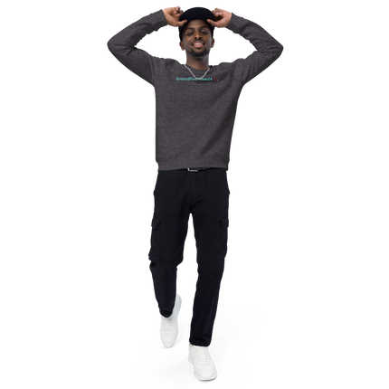 Unisex organic raglan sweatshirt Groundfloorview24 with House