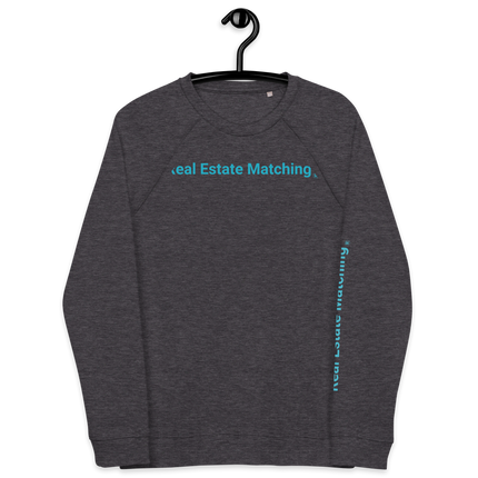 Unisex organic raglan sweatshirt