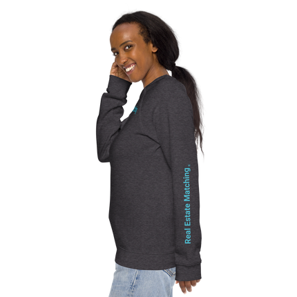 Unisex organic raglan sweatshirt