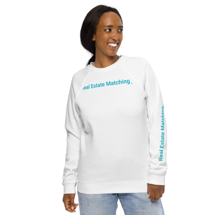 Unisex organic raglan sweatshirt