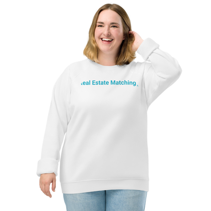 Unisex organic raglan sweatshirt