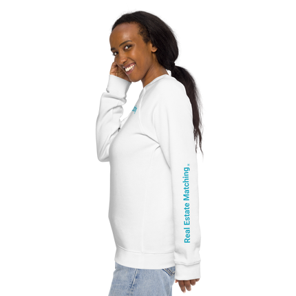 Unisex organic raglan sweatshirt
