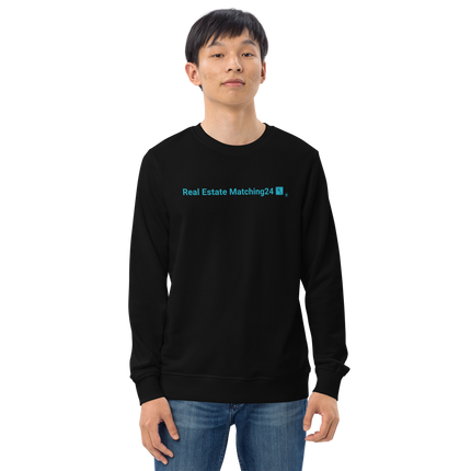 Unisex organic sweatshirt with Real Estate Matching24 Logo