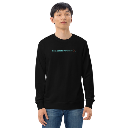 Unisex organic sweatshirt with Real Estate Partner24 Logo