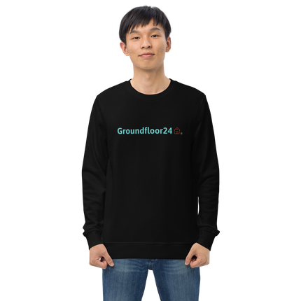 Unisex organic sweatshirt with Groundfloor24 Logo