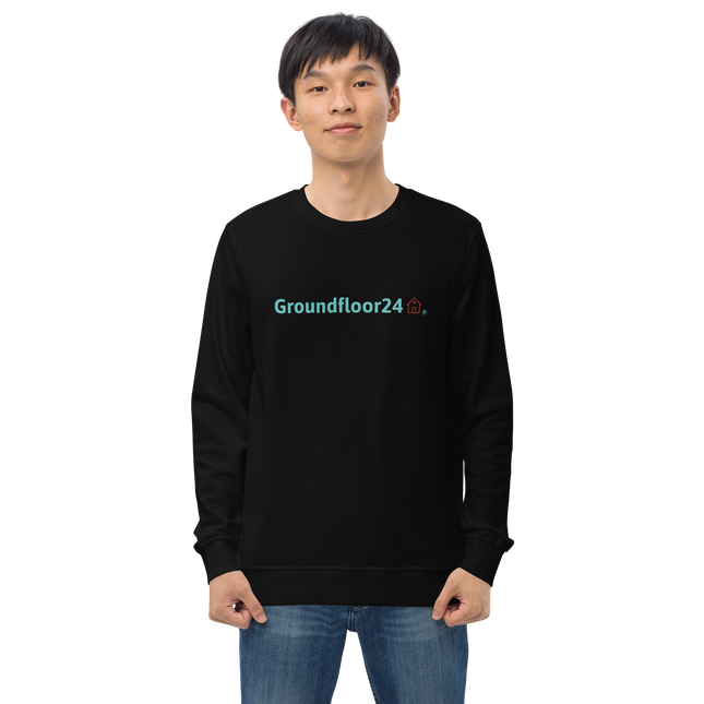 Unisex organic sweatshirt with Groundfloor24 Logo