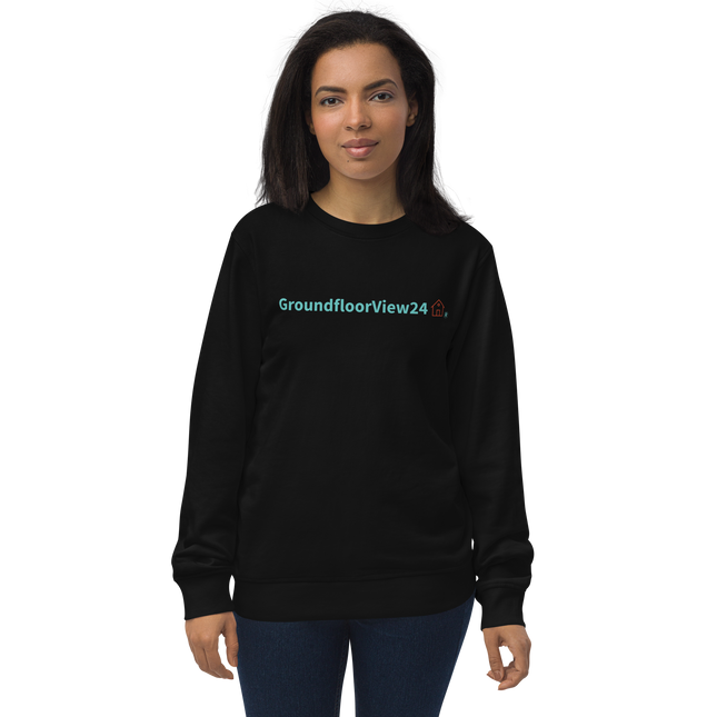 Unisex organic sweatshirt Groundfloorview24 with House