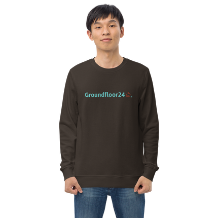 Unisex organic sweatshirt with Groundfloor24 Logo