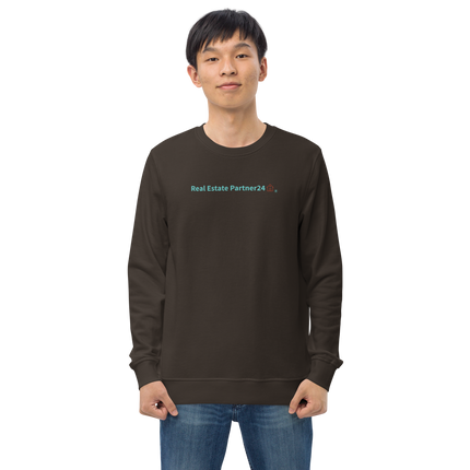 Unisex organic sweatshirt with Real Estate Partner24 Logo