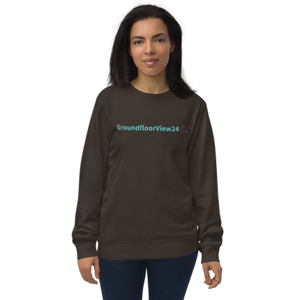 Unisex organic sweatshirt Groundfloorview24 with House