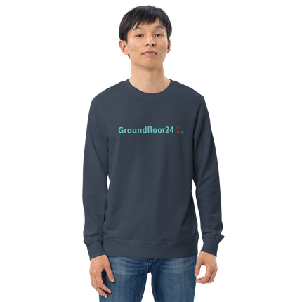 Unisex organic sweatshirt with Groundfloor24 Logo