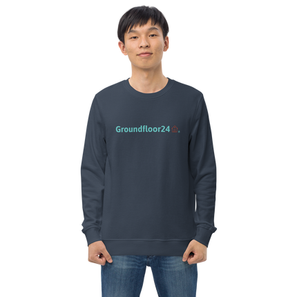 Unisex organic sweatshirt with Groundfloor24 Logo