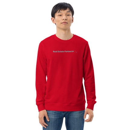 Unisex organic sweatshirt with Real Estate Partner24 Logo