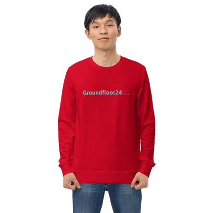 Unisex organic sweatshirt with Groundfloor24 Logo