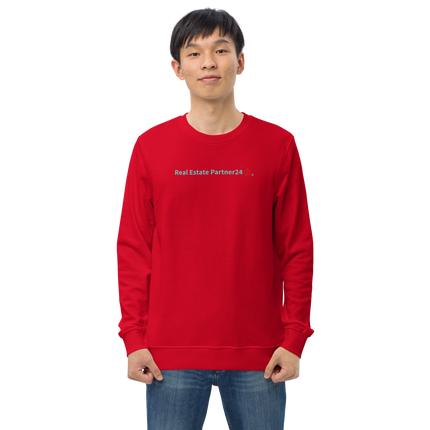 Unisex organic sweatshirt with Real Estate Partner24 Logo