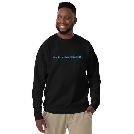 Unisex Premium Sweatshirt with Real Estate Matching24 Logo