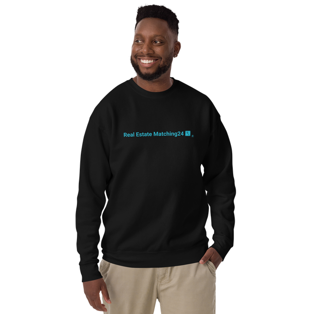 Unisex Premium Sweatshirt with Real Estate Matching24 Logo